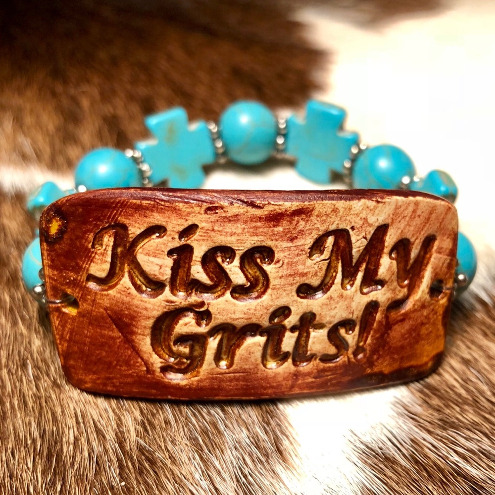 New! Kiss My Grits Bracelet